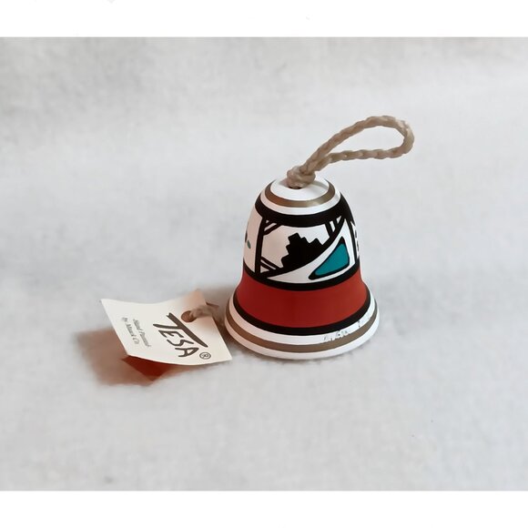 Small Tesa bell Southwestern ornament chime w/ tag 2" - Picture 1 of 7